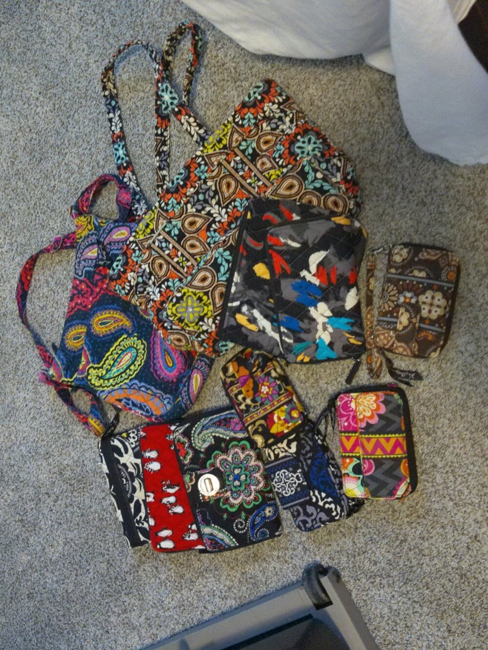 Vera Bradley Wallets, wristlets, purse, cosmetic bag Lot of 11